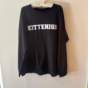 Kittenish Black and White Graphic Top